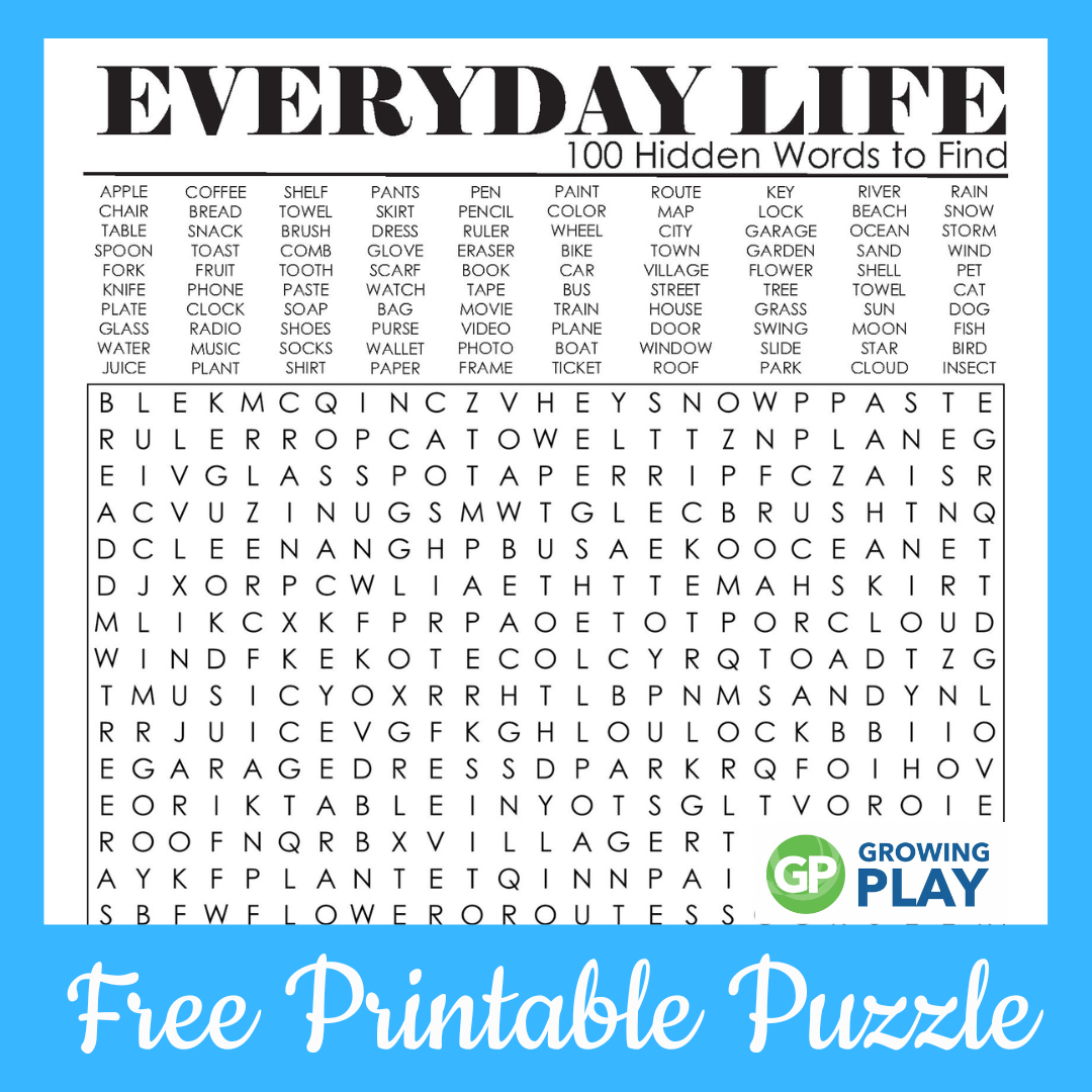 100 Hard Word Search Puzzles Printable - Free - Growing Play with regard to 100 Hard Word Search Puzzles Printable