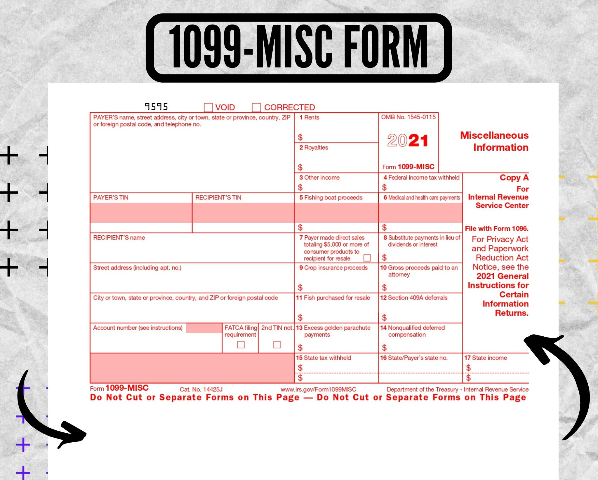 1099-Misc Form - 1099-Misc 2020 - 1099-Misc Form 2020 - Druckbare within Printable 1099 Misc Form