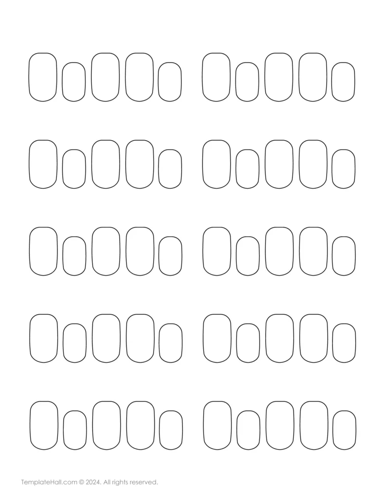 11+ Printable Nail Art Templates [Pdf Download] regarding Free Printable Cricut Nail Decals