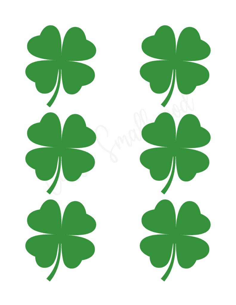 12 Cute Four Leaf Clover Printable Templates (Free!) - Cassie inside Free Printable Four Leaf Clover