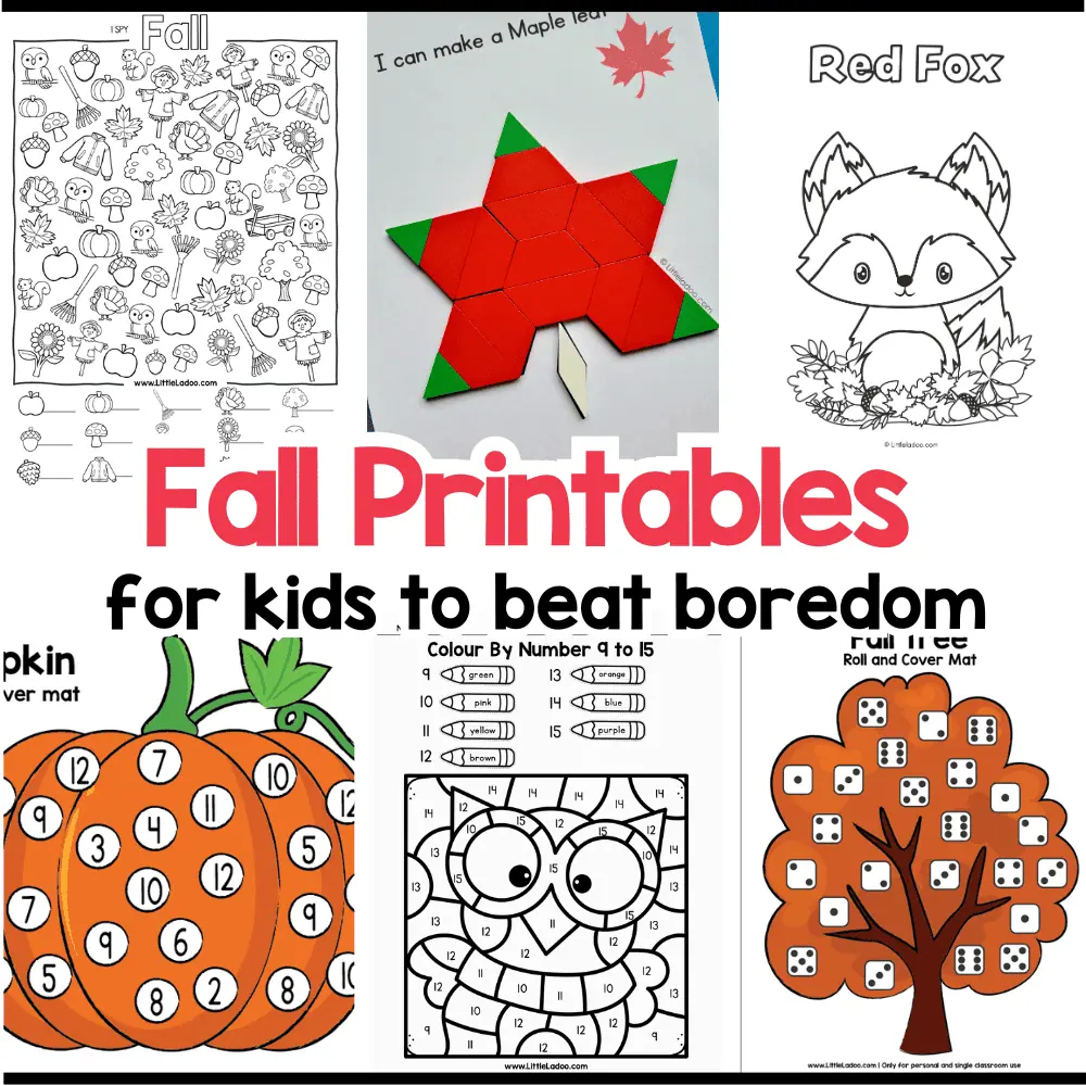 12 Free Fall Printables For Kids regarding Free Printable Fall Printable Crafts