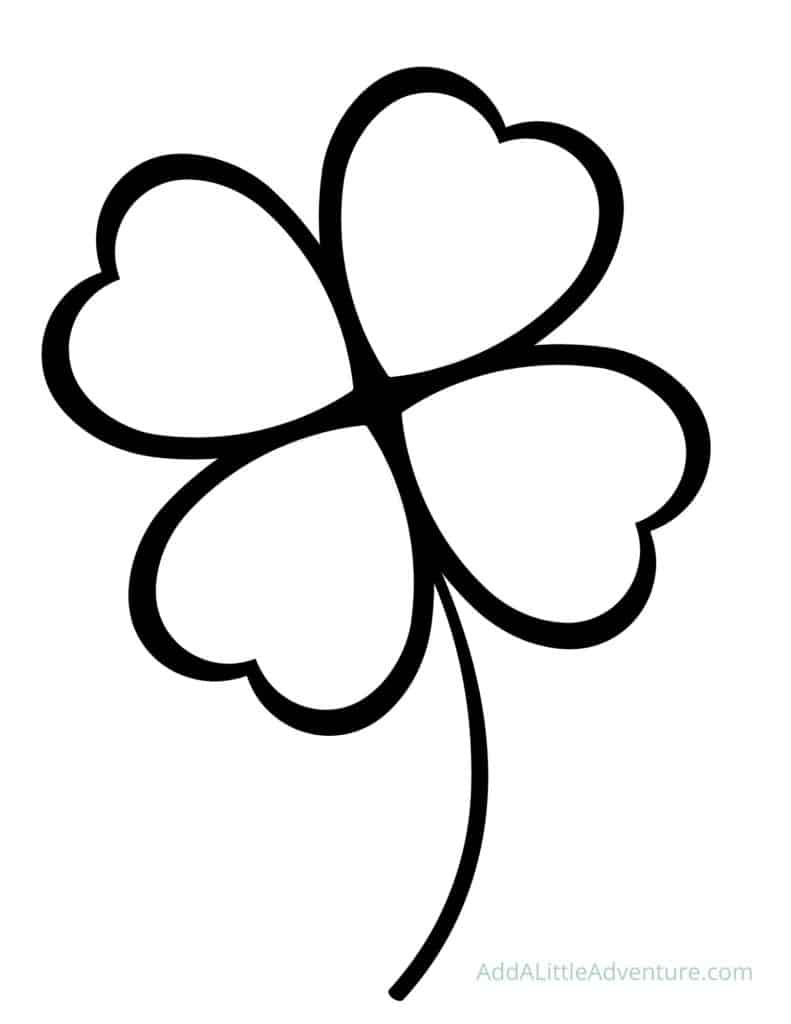 12 Free Printable Shamrock And Four-Leaf Clover Templates with 4 Leaf Shamrock Template Printable