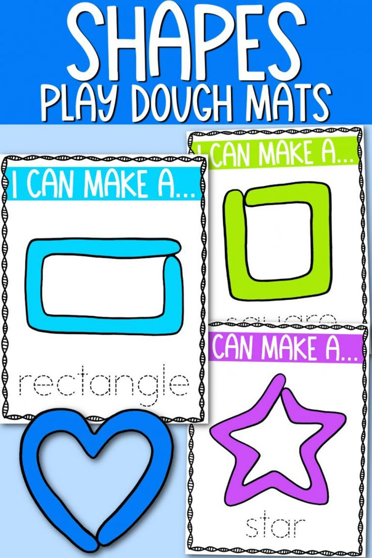 16 Playdoh Mats Printable Shapes For Preschoolers in Free Printable Playdough Mats Shapes