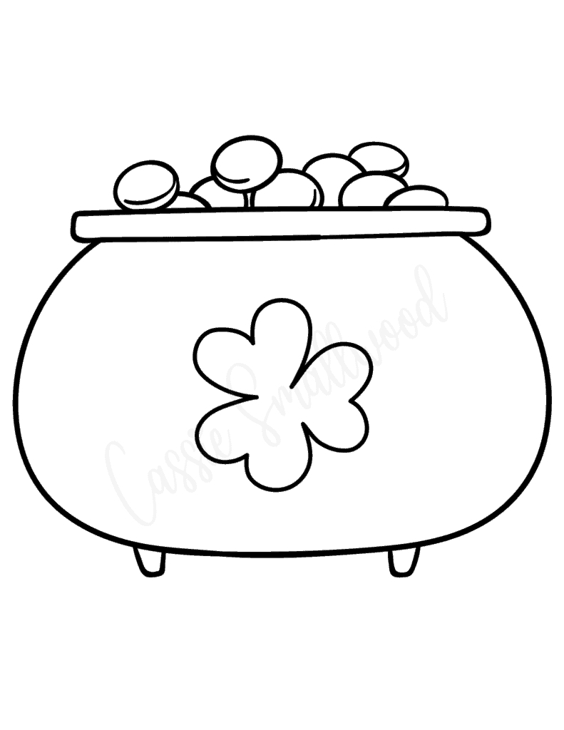 17 Cute Pot Of Gold Templates - Cassie Smallwood in Pot Of Gold Printable Image