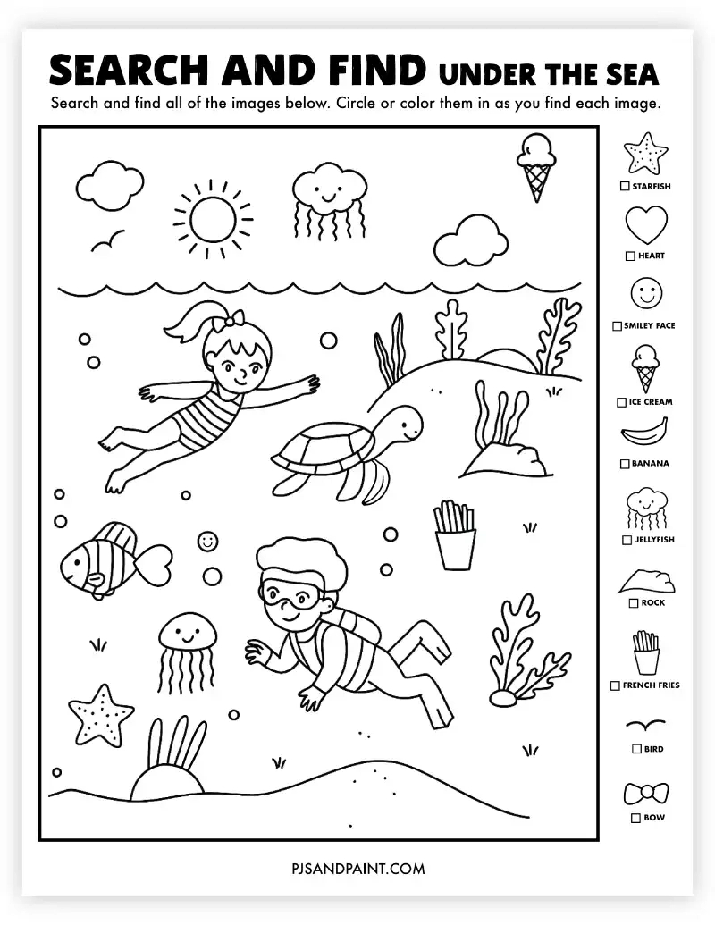 19 Free Printable Search And Find Activities - Pjs And Paint intended for Seek And Find Free Printables