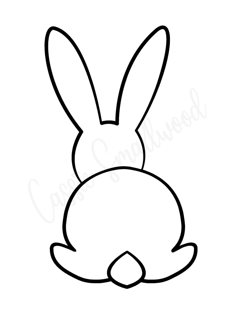 20 Cute Bunny Templates - Cassie Smallwood pertaining to Easter Bunny Printable Bunny Template