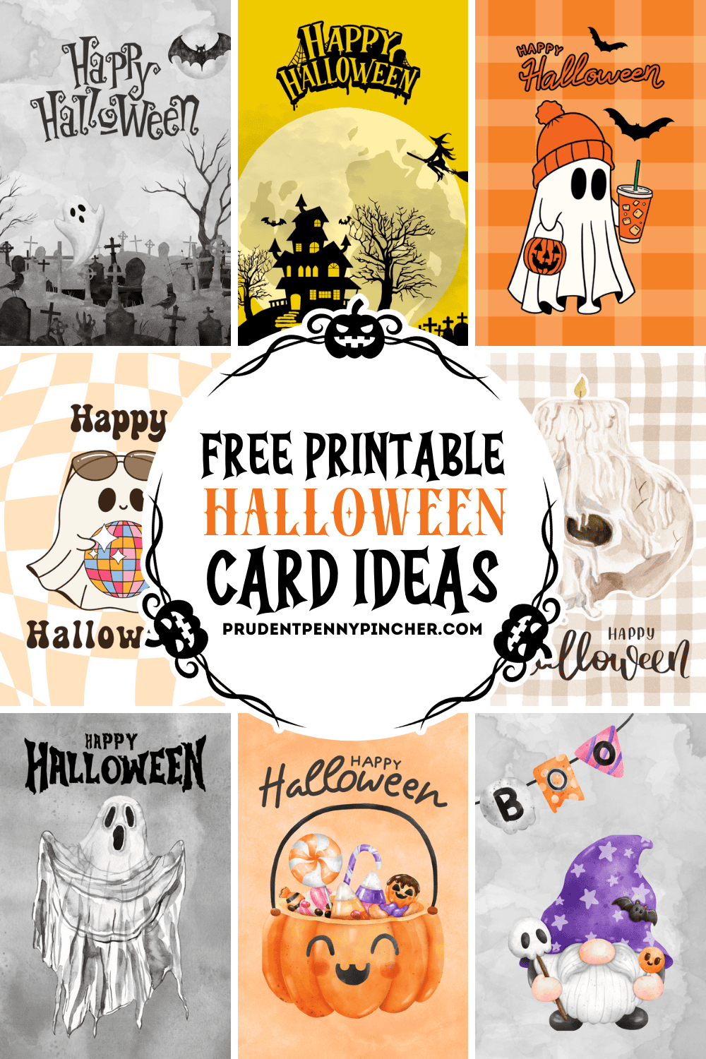 20 Free Printable Halloween Cards - Prudent Penny Pincher in Printable Halloween Images For Free
