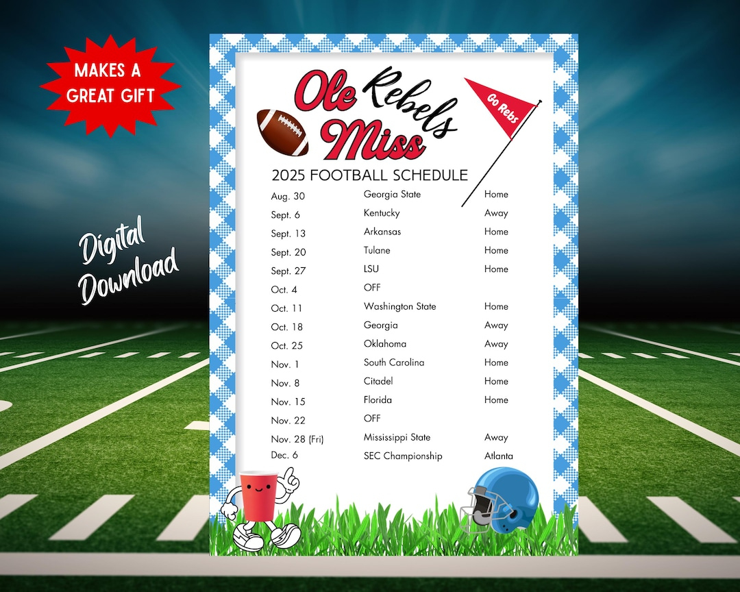 2025 Mississippi Football Schedule | Ole Miss College Football regarding Printable Ole Miss Football Schedule