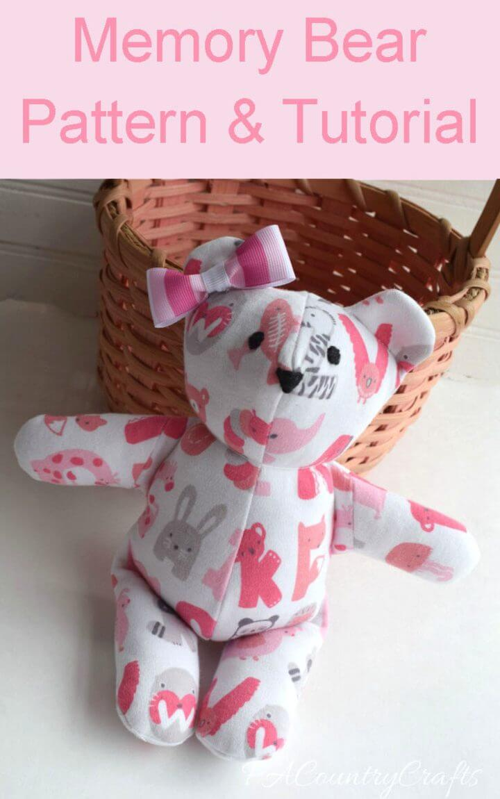 22 Free Teddy Bear Patterns (Pdf Sewing Pattern) with regard to Downloadable Printable Free Memory Bear Pattern