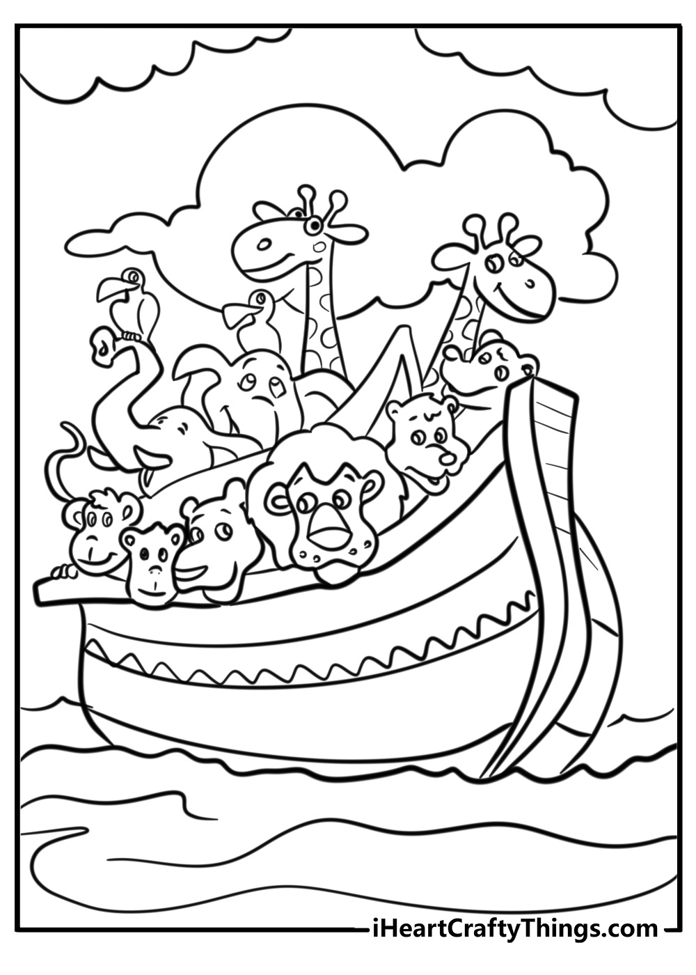 25 Noah'S Ark Coloring Pages (100% Free To Print) for Free Noah's Ark Printables