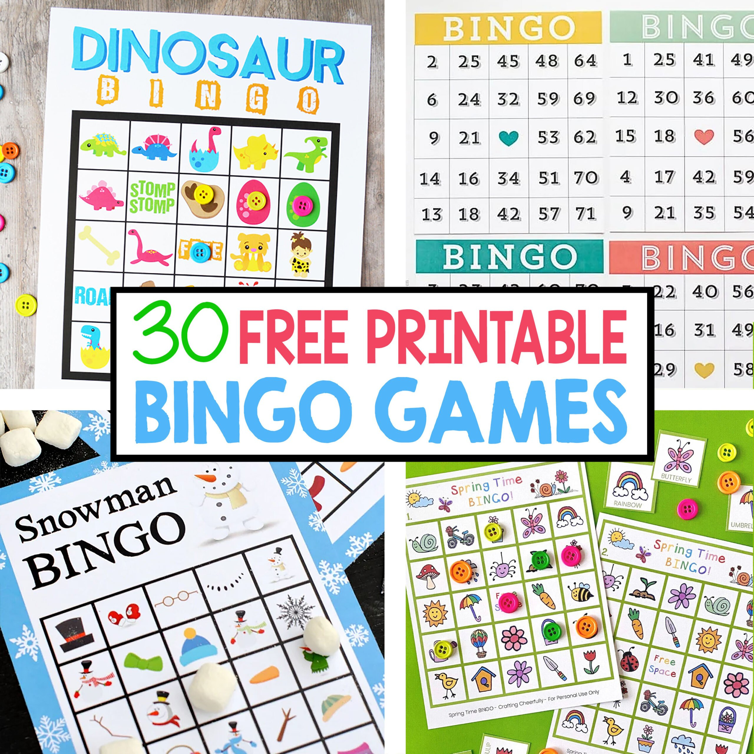30 Free Printable Bingo Games - Crafting Cheerfully regarding Free Printable Bingo Cards For Kids