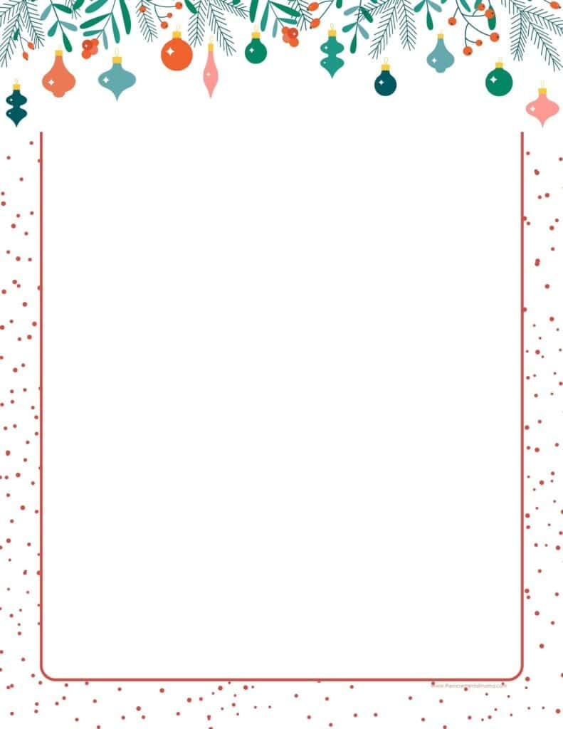 30+ Free Printable Christmas Border Printable Templates - The for Christmas Borders Clipart Free Printable