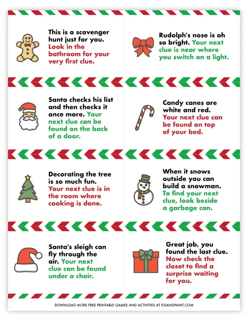 35 Free Printable Christmas Games And Activities - Pjs And Paint with regard to Christmas Party Games Free Printable
