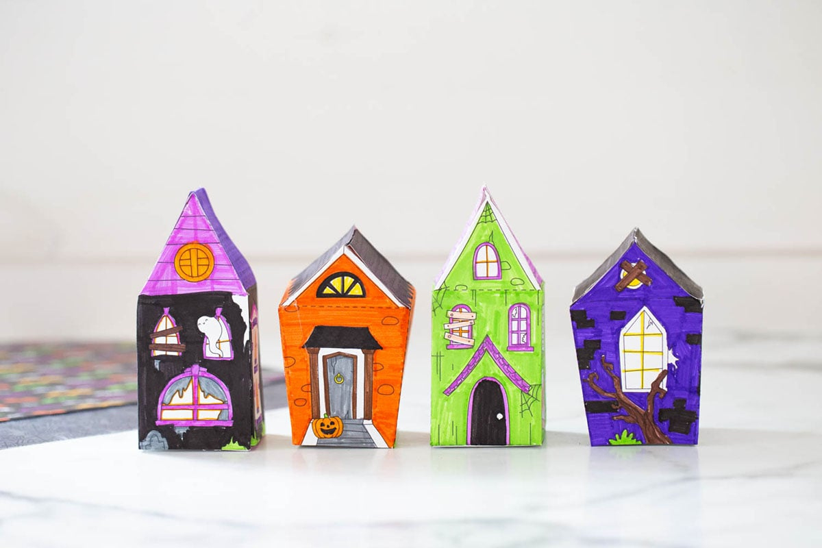 3D Haunted House Template (Free Printables) - The Best Ideas For Kids inside Printable 3D Haunted House Template