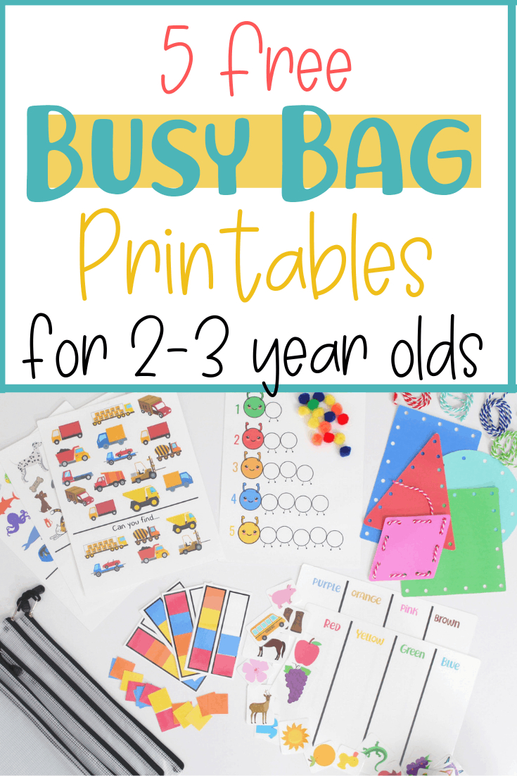 5 Free Busy Bag Printable Activities For Toddlers - Little within Preschool Busy Book Printables Free