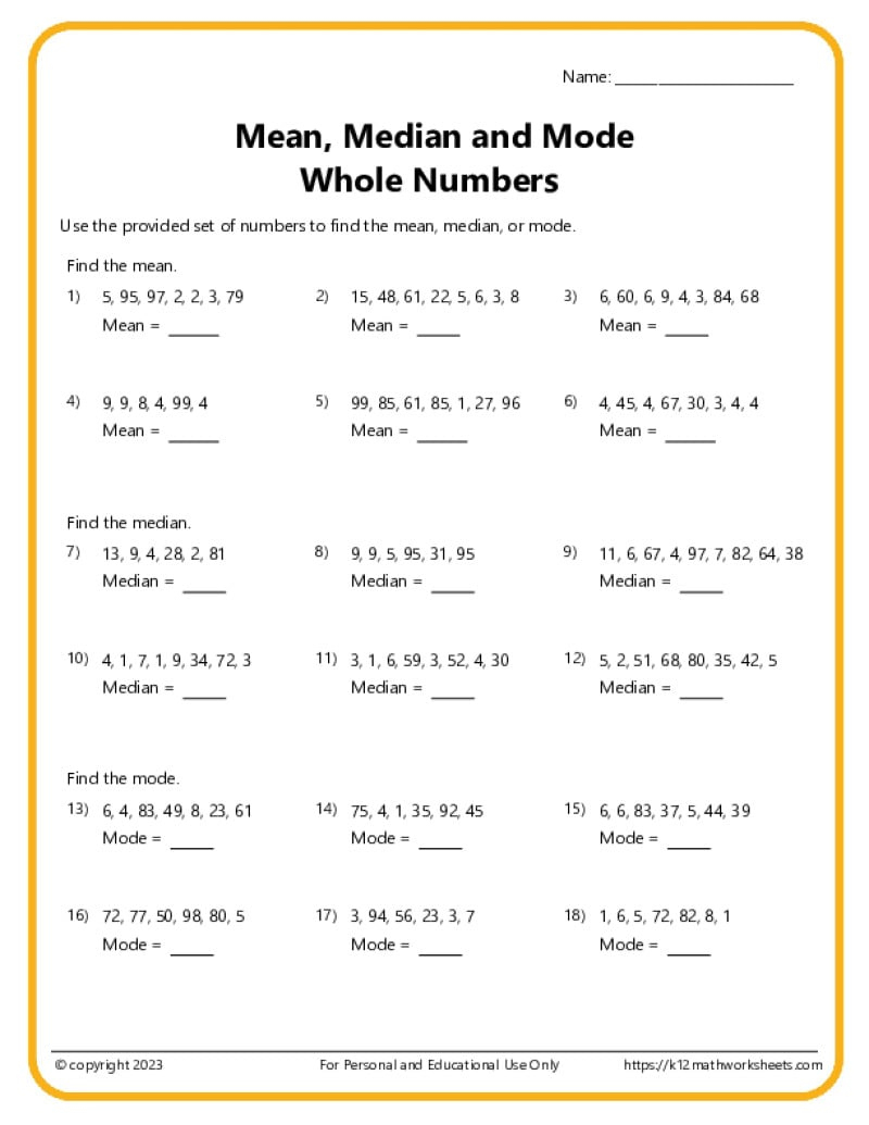 6Th Grade Math Worksheets in Free Printable Math Worksheets For 6th Grade