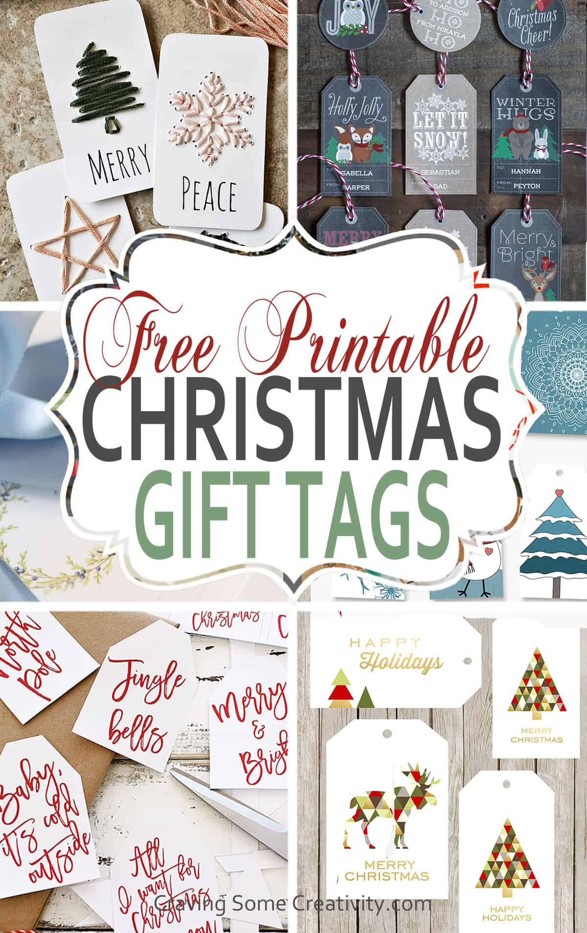 90+ Free Printable Rustic Christmas Tags For Gifts • Craving Some with regard to Free Printable Christmas Present Gift Tags