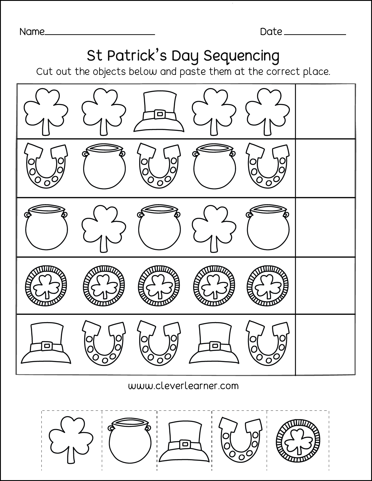 A Variety Of Activity Sheets On St Patricks Day For Preschools with St Patrick'S Day Printable Activities
