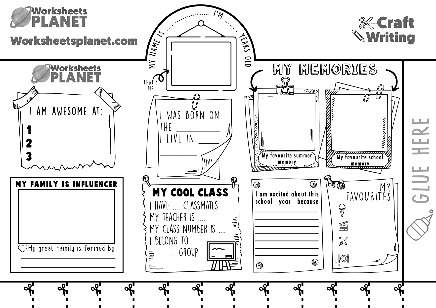 All About Me | Printable Activity For Presschool And Kindergarten pertaining to All About Me Craft Printable