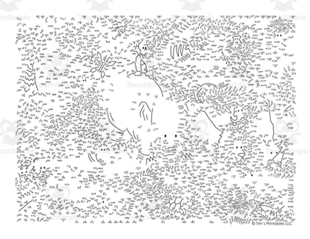 Animal Extreme Connect The Dots / Dot-To-Dot Pdf regarding Extreme Dot to Dot Animals Free Printables