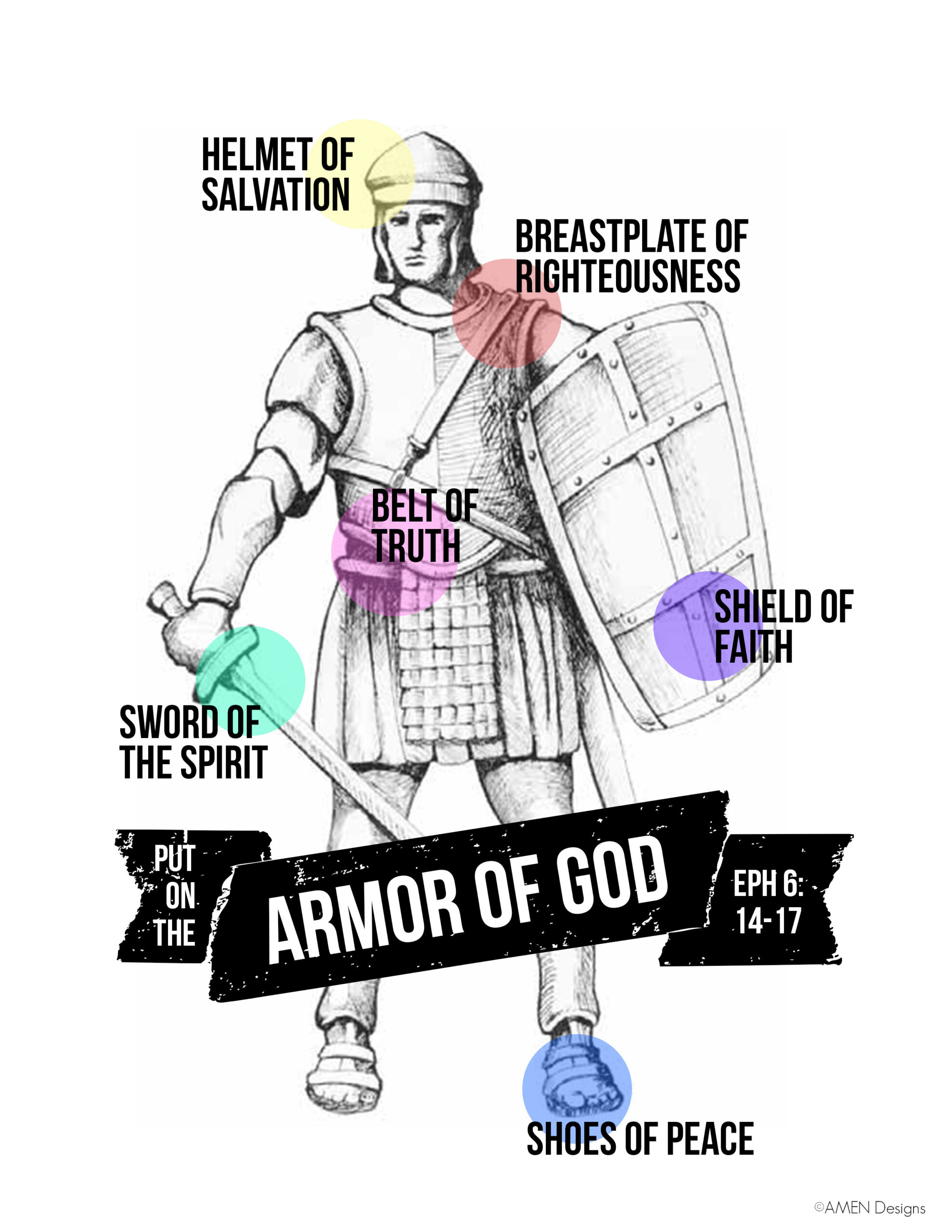 Armor Of God Free Printable Art - within Armor Of God Free Printable