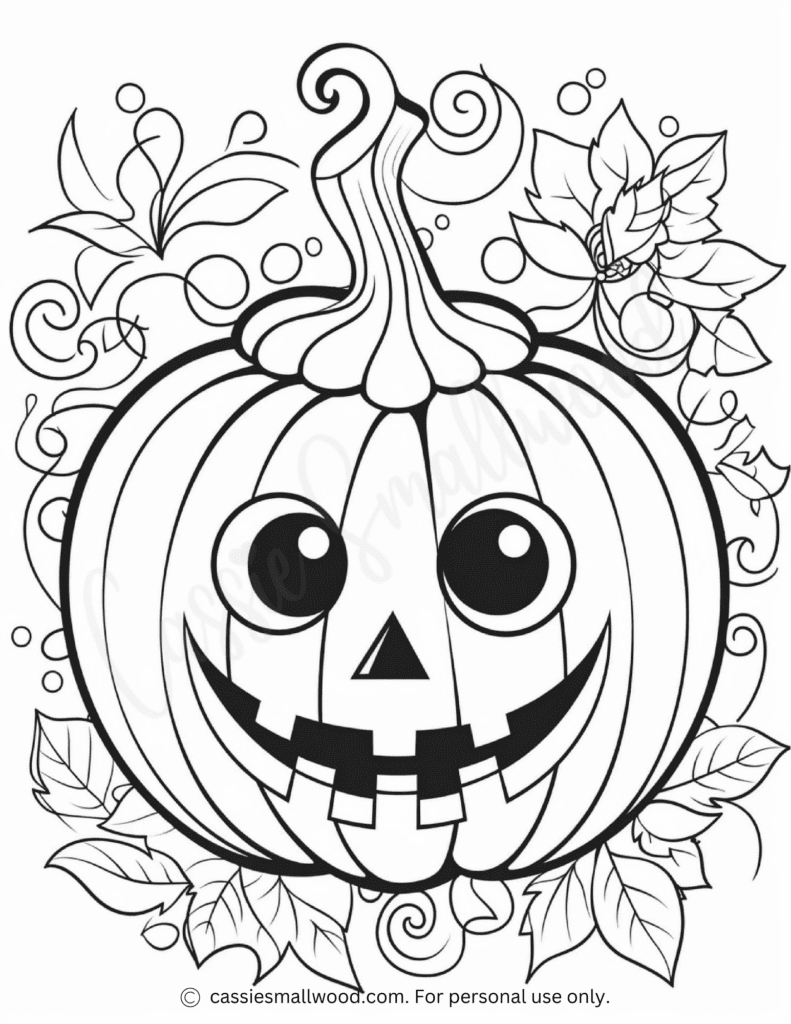 Awesome Halloween Coloring Pages - Cassie Smallwood intended for Printable Halloween Images For Free