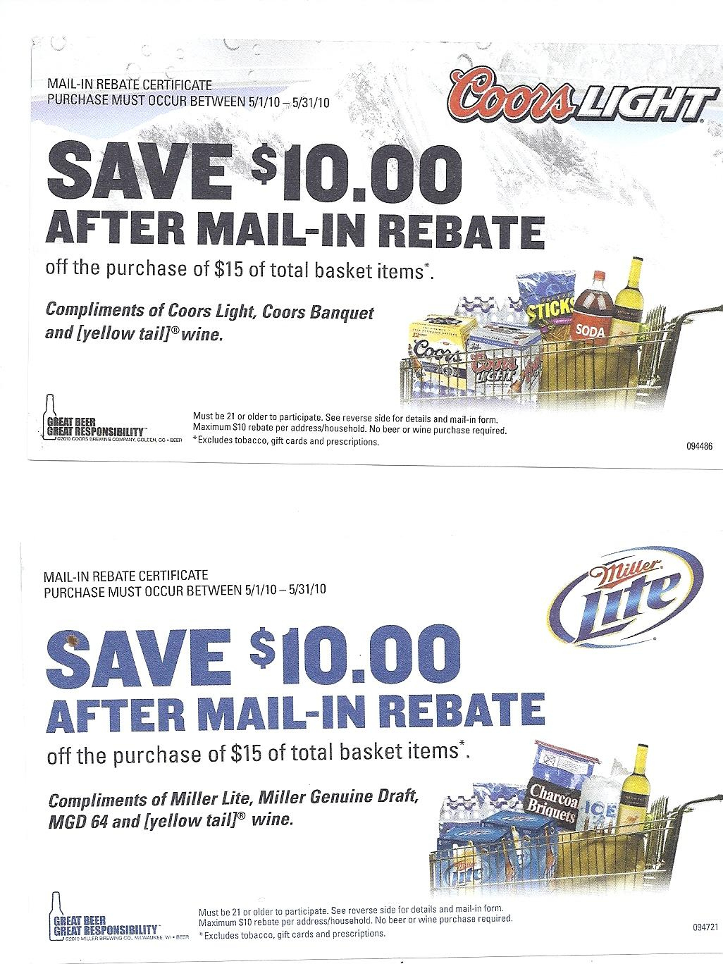 Beer Rebates At Walgreens | Coupondev regarding Printable Coors Light Rebate Forms