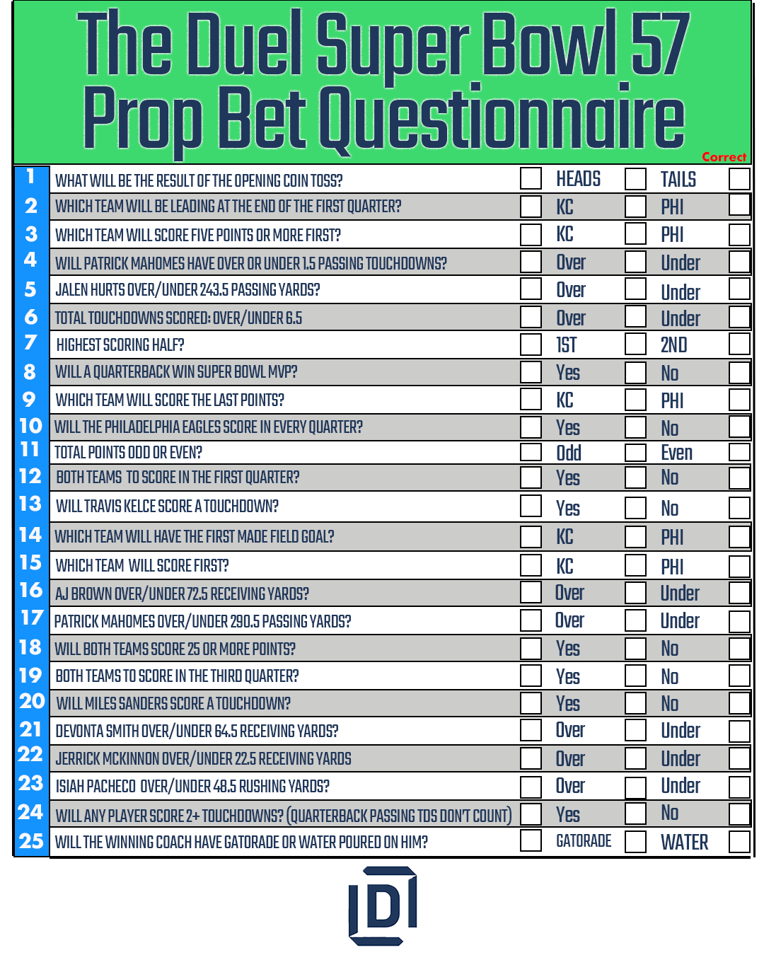 Best Printable Super Bowl Prop Bet Sheet 2023 For Your Super Bowl regarding Super Bowl Prop Bet Sheet Printable
