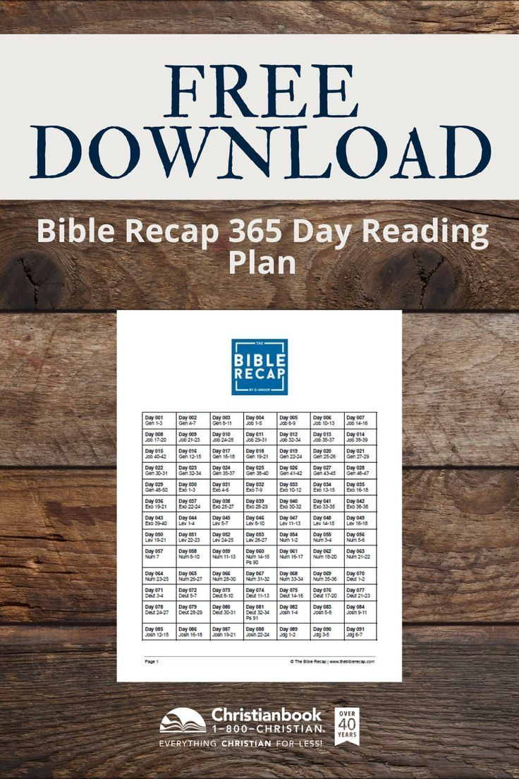 Bible Recap 365 Day Reading Plan regarding Bible Recap Reading Plan Printable