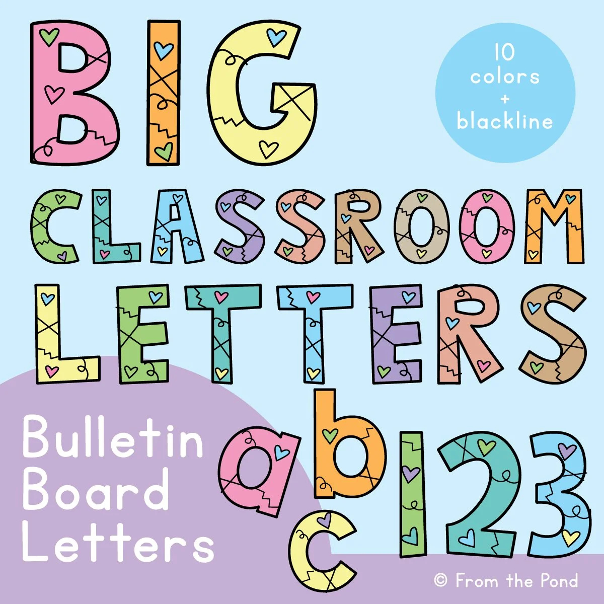 Bulletin Board Letters For The Classroom - Just Print And Display intended for Printable Letters For Bulletin Boards