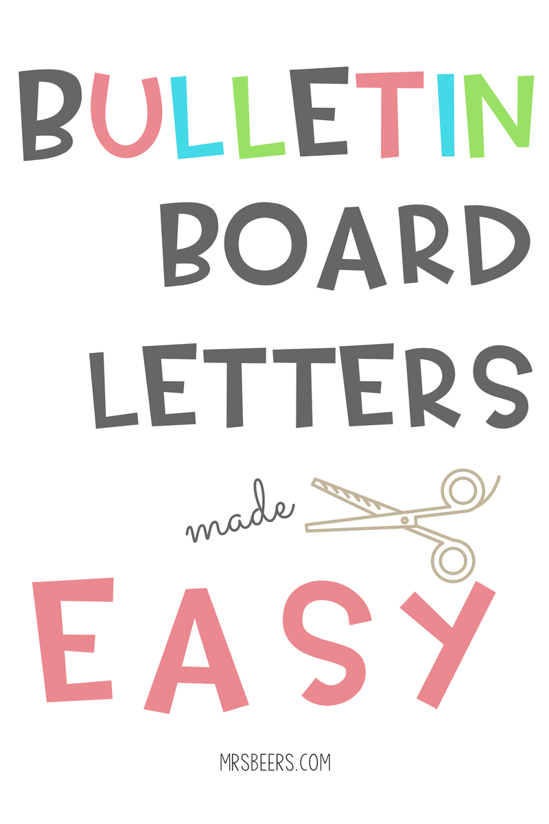 Bulletin Board Letters Made Easy (Simple Steps) for Printable Letters For Bulletin Boards