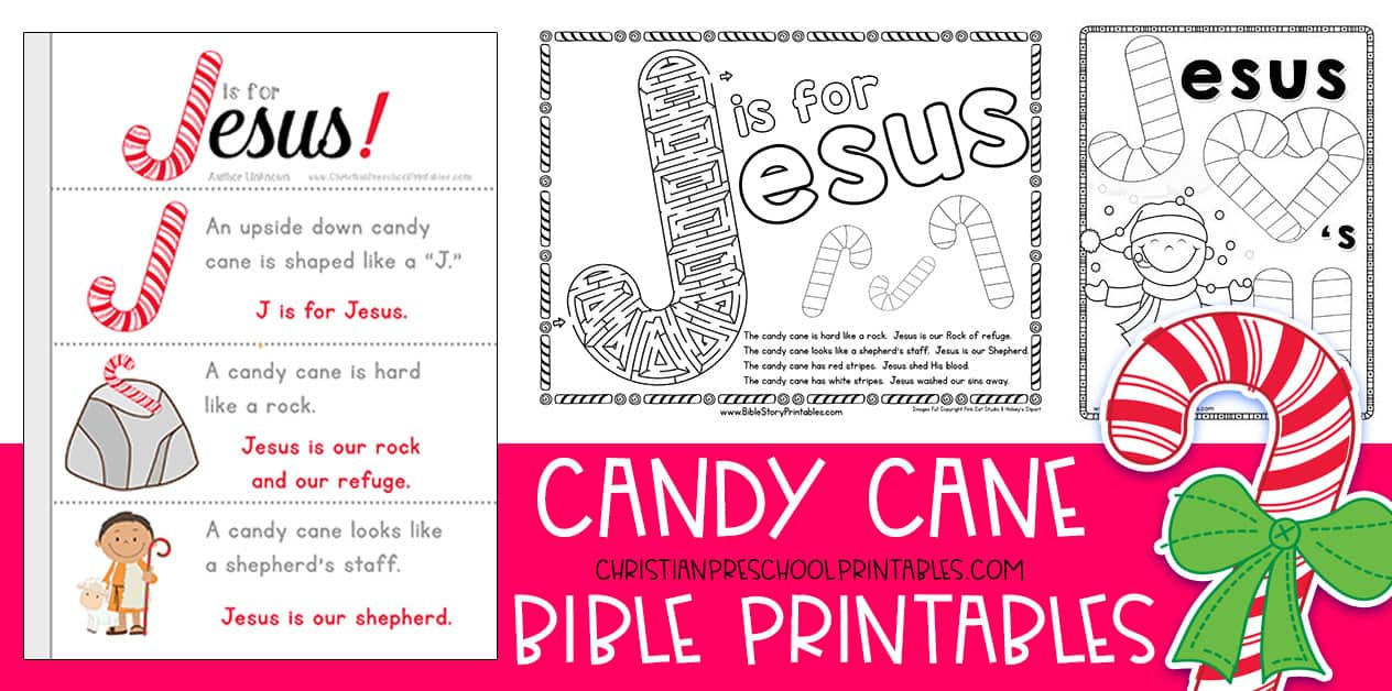 Candy Cane Bible Printables - Christian Preschool Printables inside Story Of The Candy Cane Printable