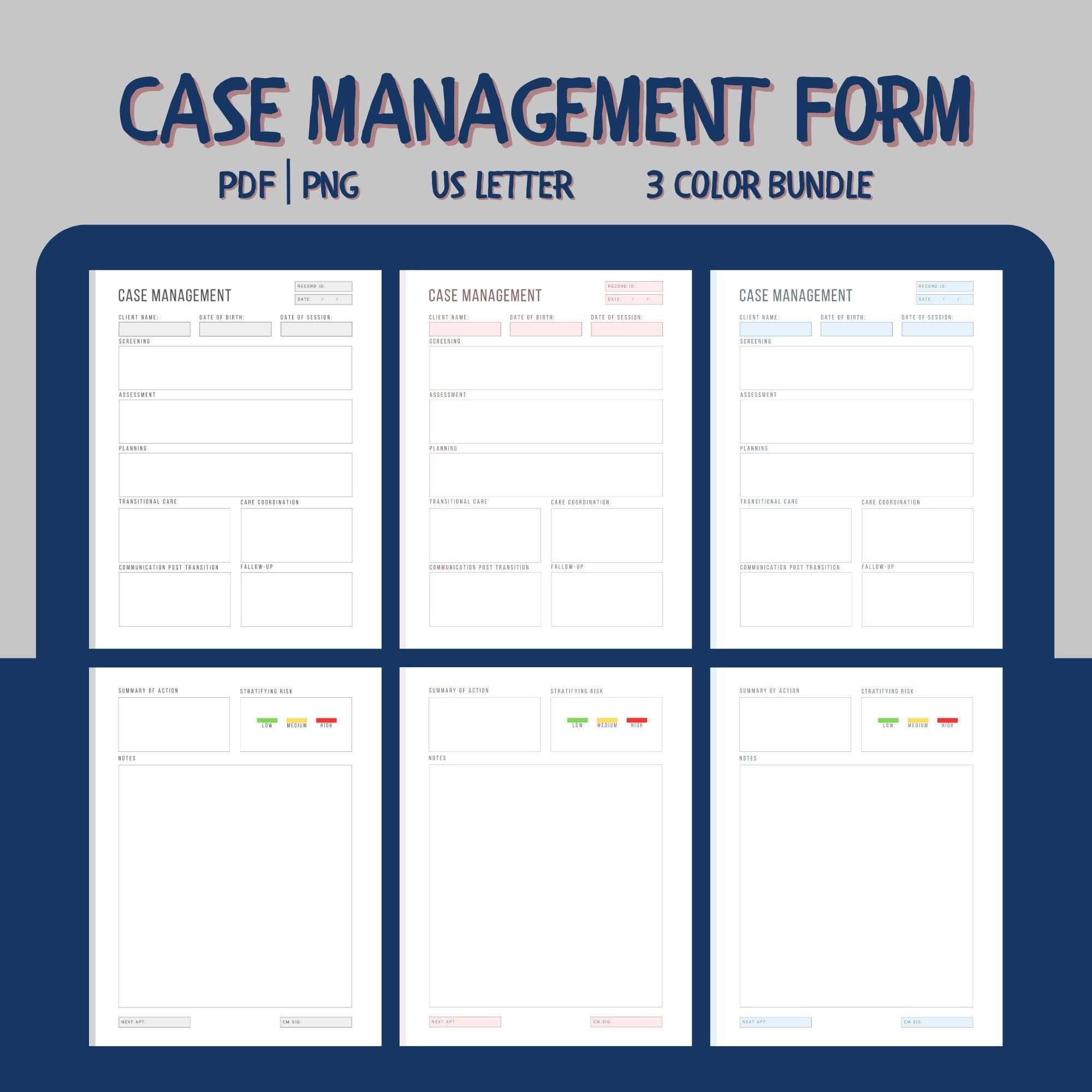 Case Management Form: Client Documentation, Social Worker Tools inside Printable Case Management Plan Template