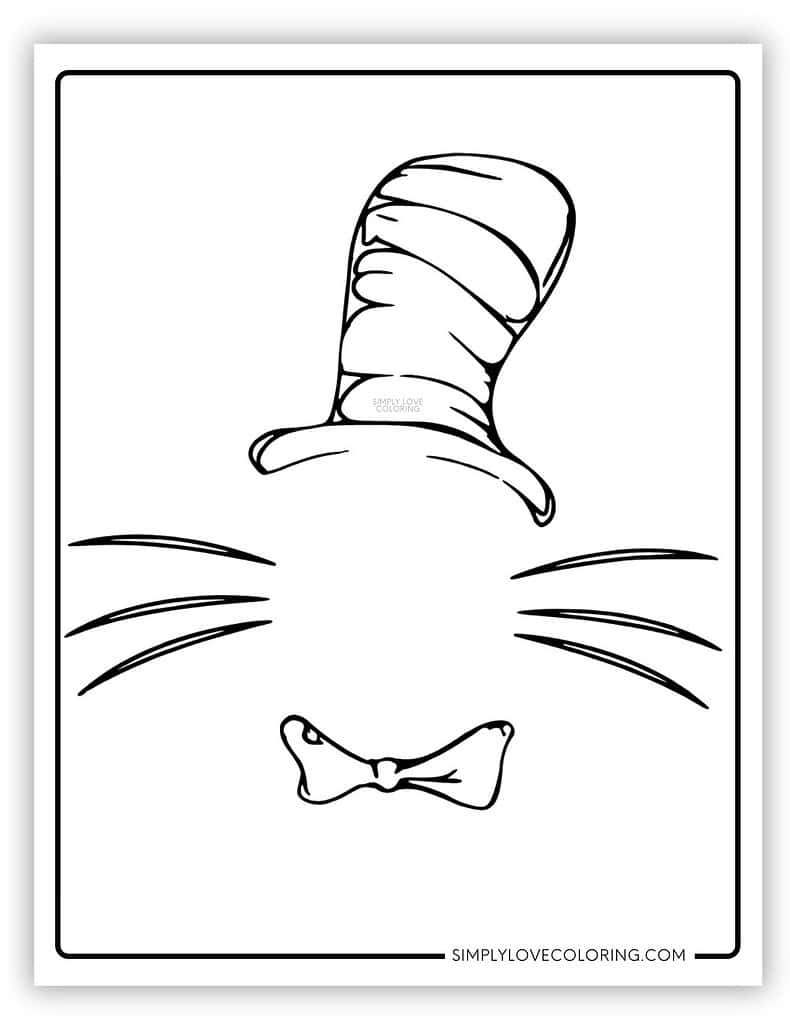Cat In The Hat Coloring Pages (Free Pdf Printables) – Simply Love intended for Printable Picture of Cat in the Hat