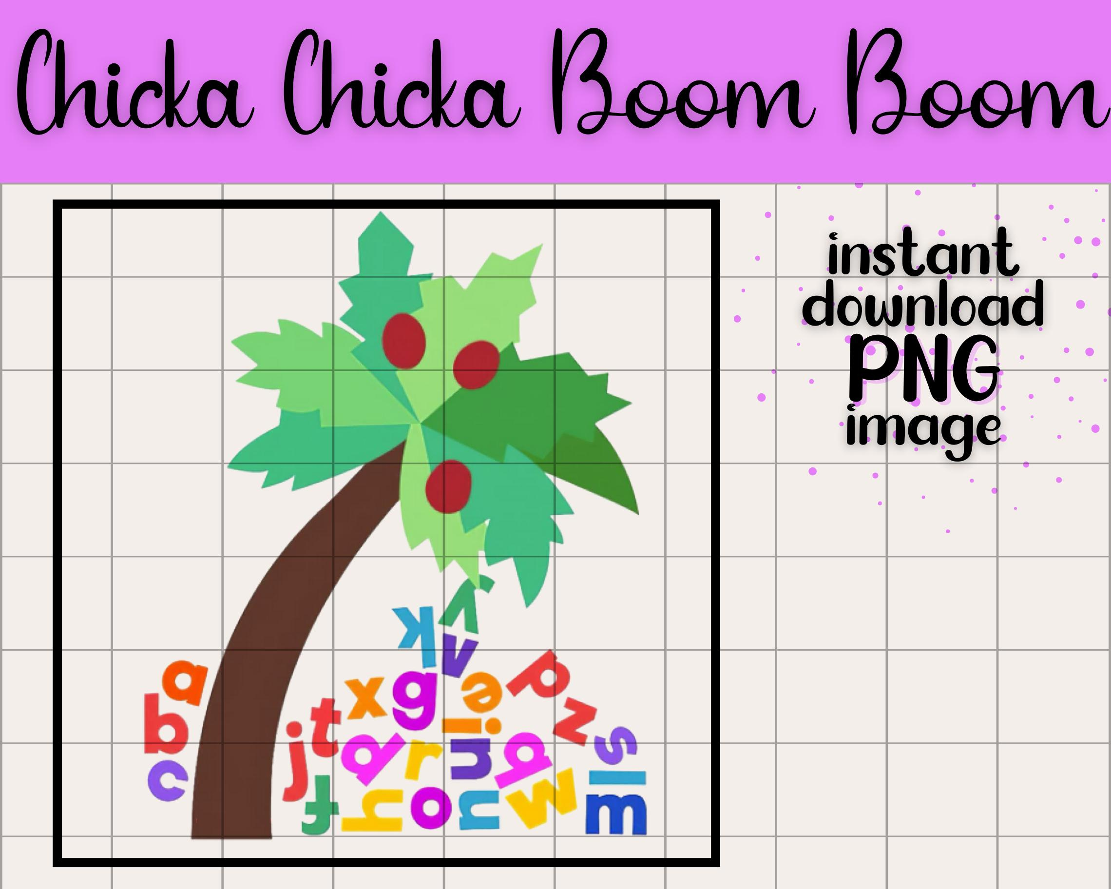 Chicka Chicka Boom Boom | Transparent Png Digital Download intended for Printable Chicka Chicka Boom Boom Tree