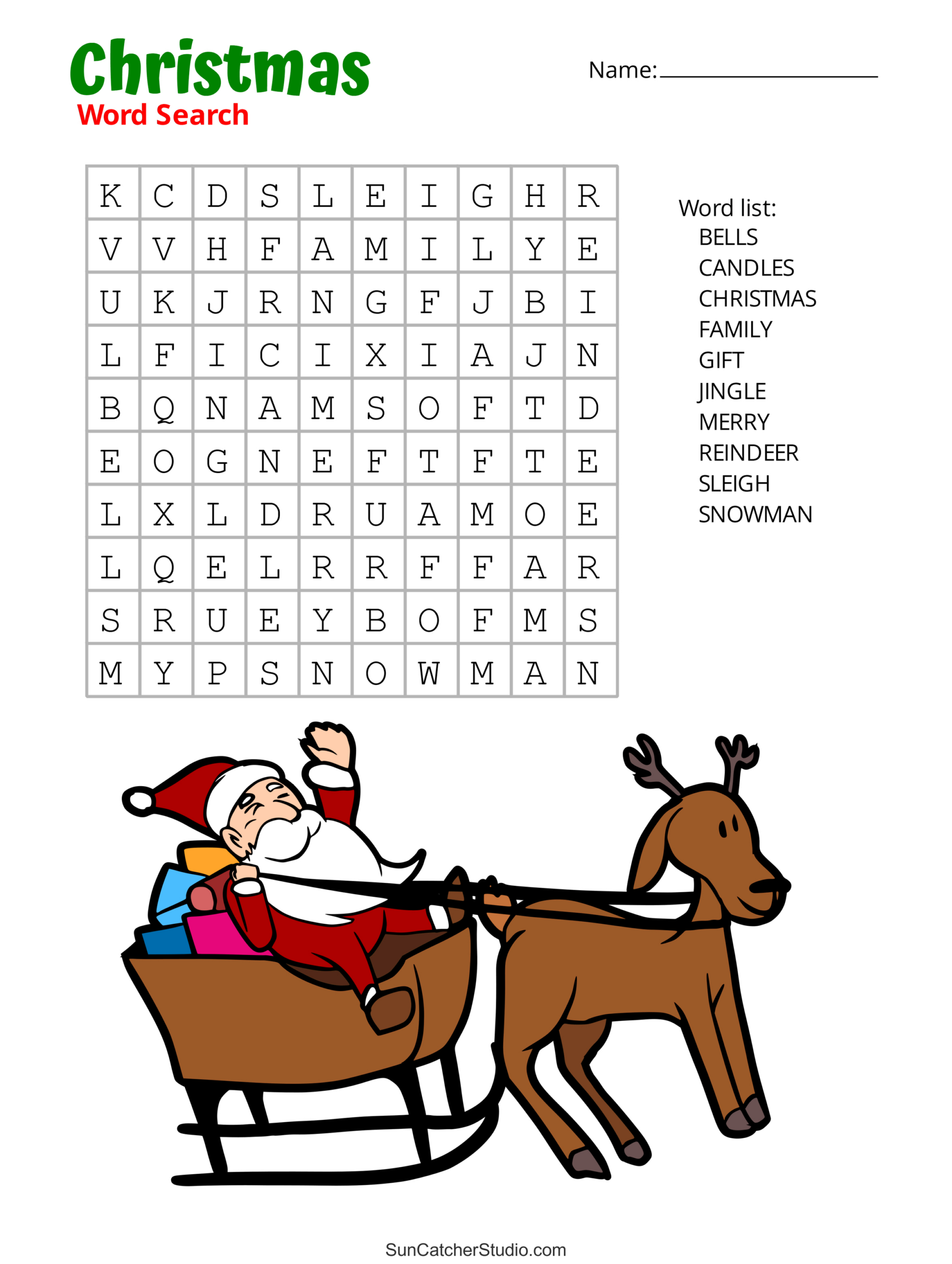Christmas Word Search (Free Printable Pdf Puzzles) – Free regarding Word Search Puzzles For Christmas Printable