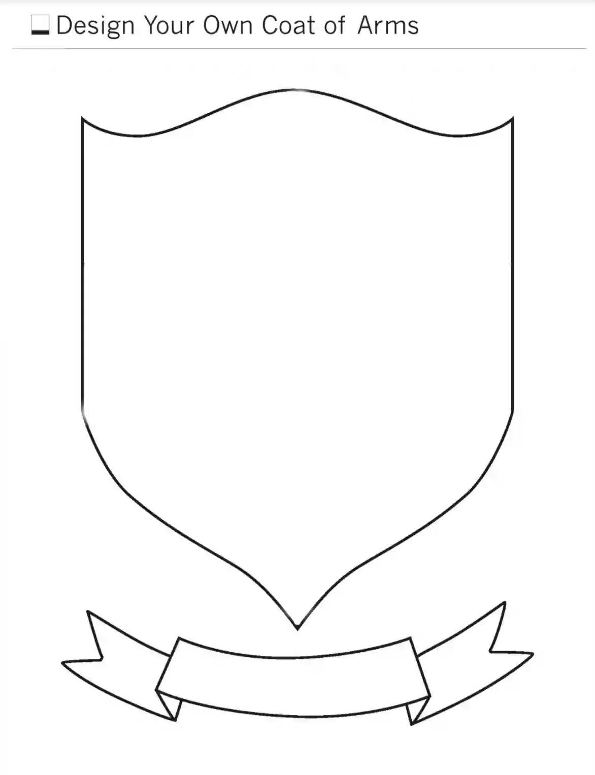 Coat Of Arms Template ≡ Fill Out Printable Pdf Forms Online for Coat Of Arms Template Printable