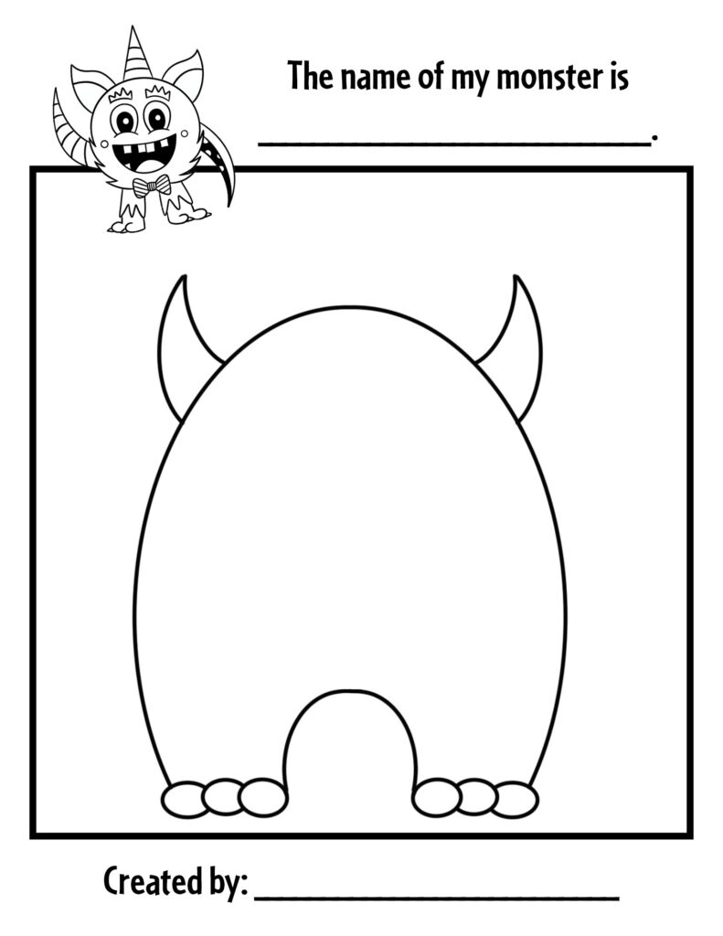 Create Your Own Monster! ⋆ The Hollydog Blog intended for Make Your Own Monster Printable