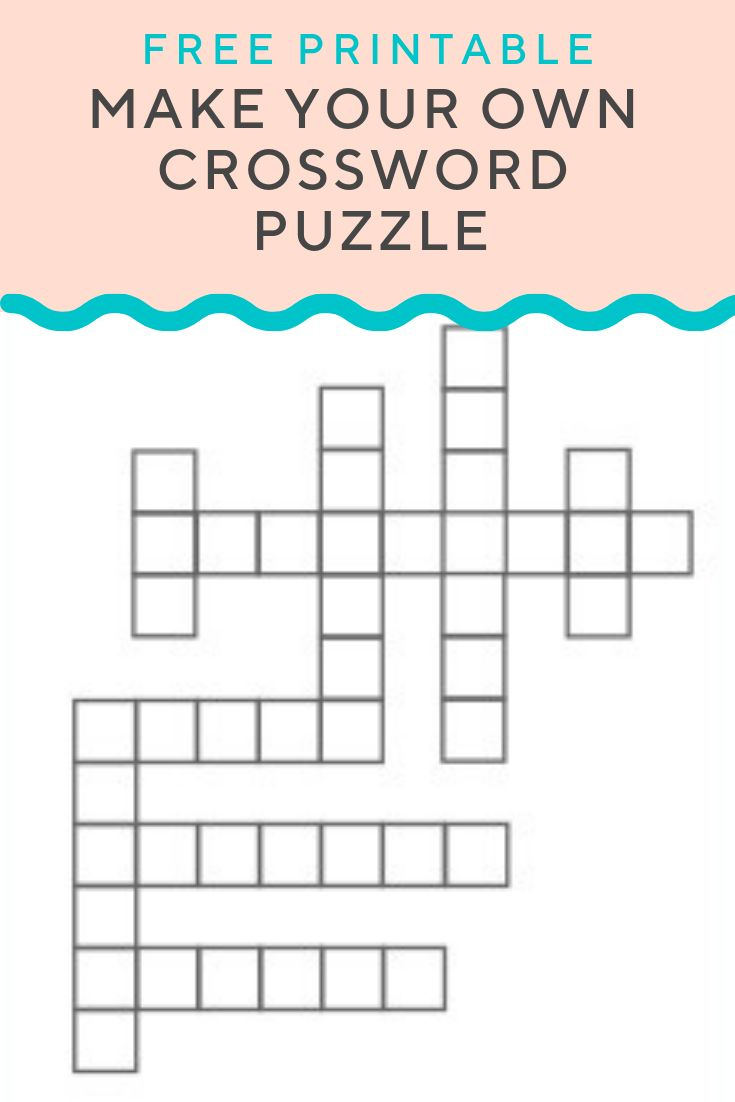 Crossword Puzzle Generator pertaining to Make Your Own Crossword Free Printable