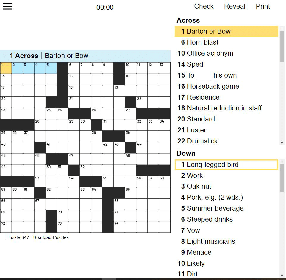 Daily Crossword - Free Online Game | Denver Post pertaining to Free Printable Crossword Puzzles Denver Post