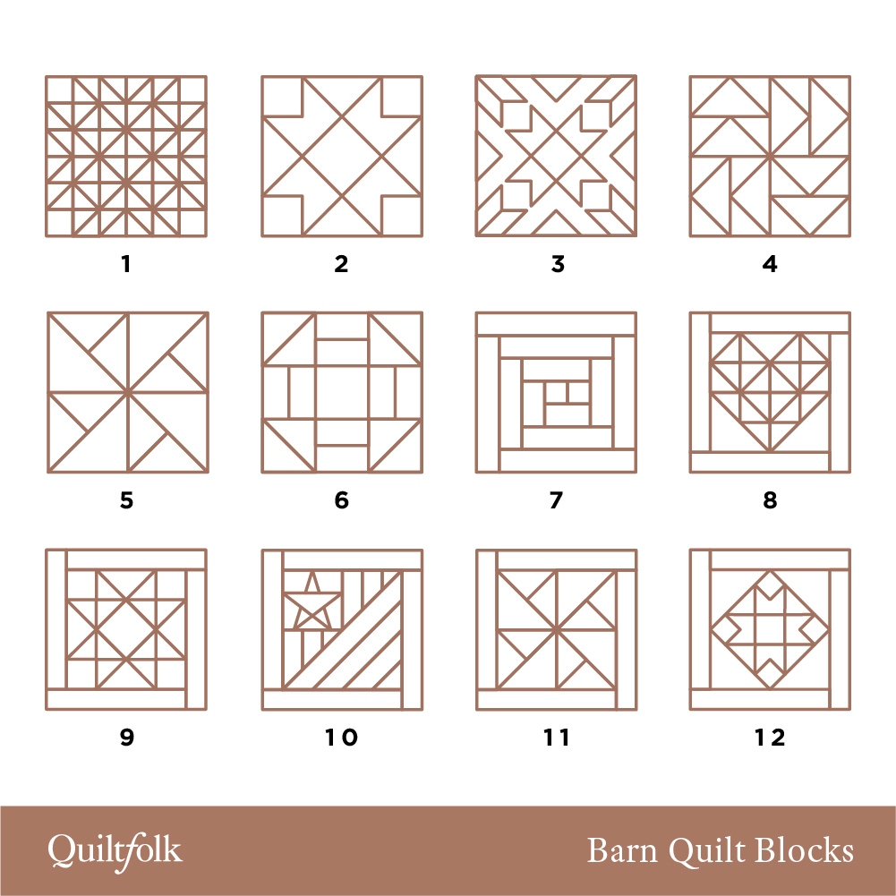 Diy Barn Quilt - Quiltfolk intended for Free Printable Barn Quilt Patterns