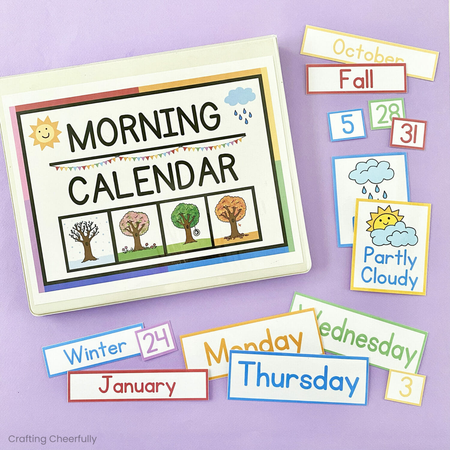 Diy Calendar Busy Book - Crafting Cheerfully for Preschool Busy Book Printables Free