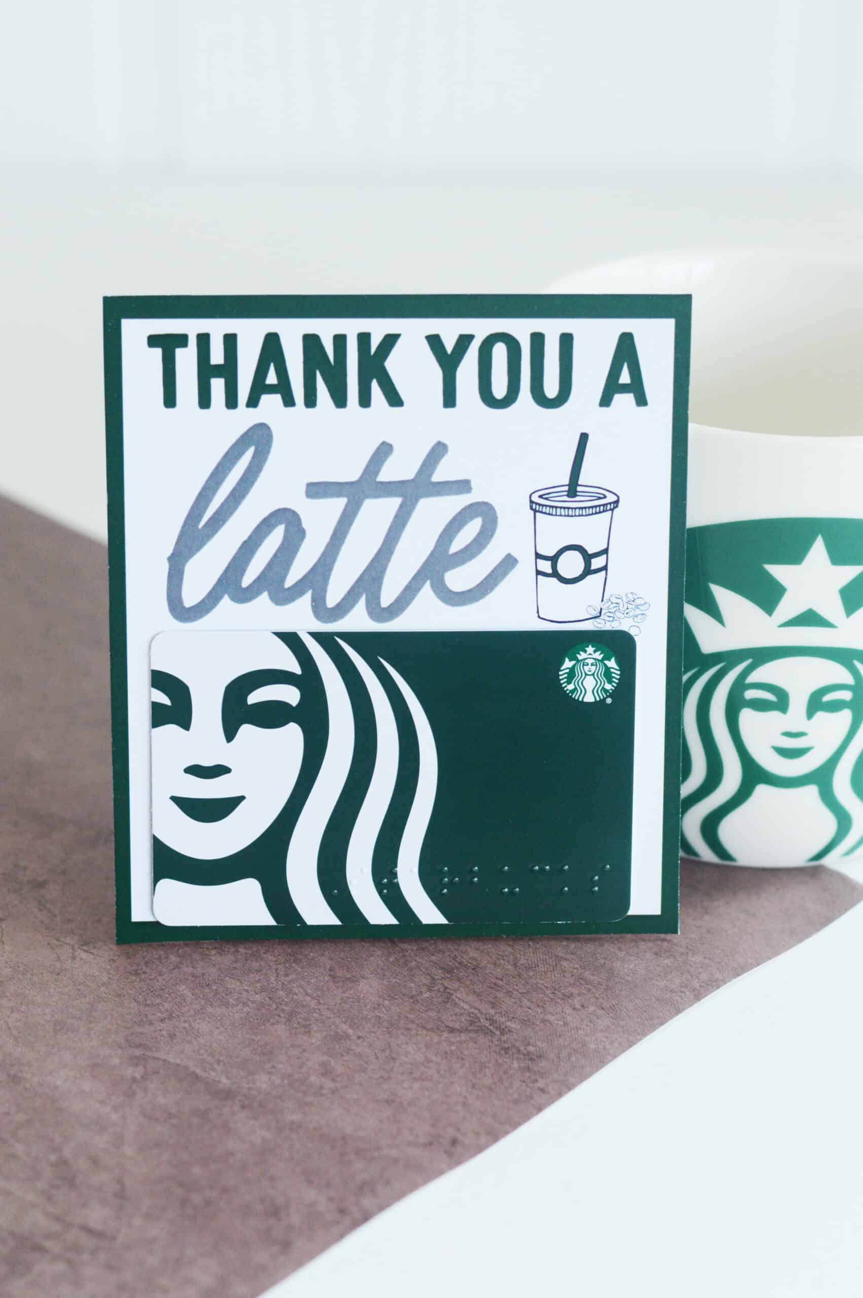 Diy Starbucks Thank You A Latte Gift | Free Printable Cards! throughout Starbucks Thanks a Latte Free Printable