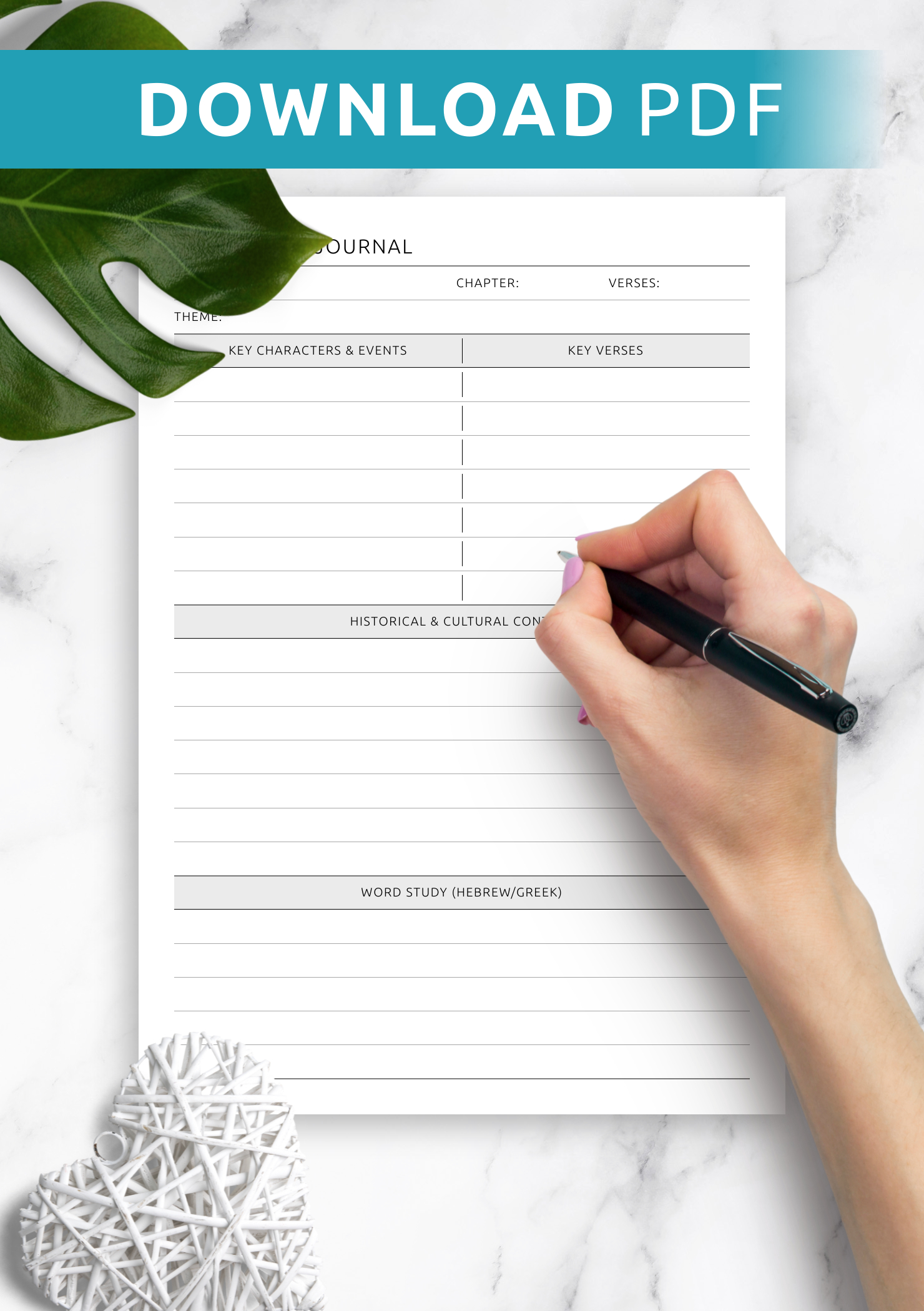 Download Printable Bible Study Journal Template Pdf For Your Bible with Printable Bible Study Journal Template