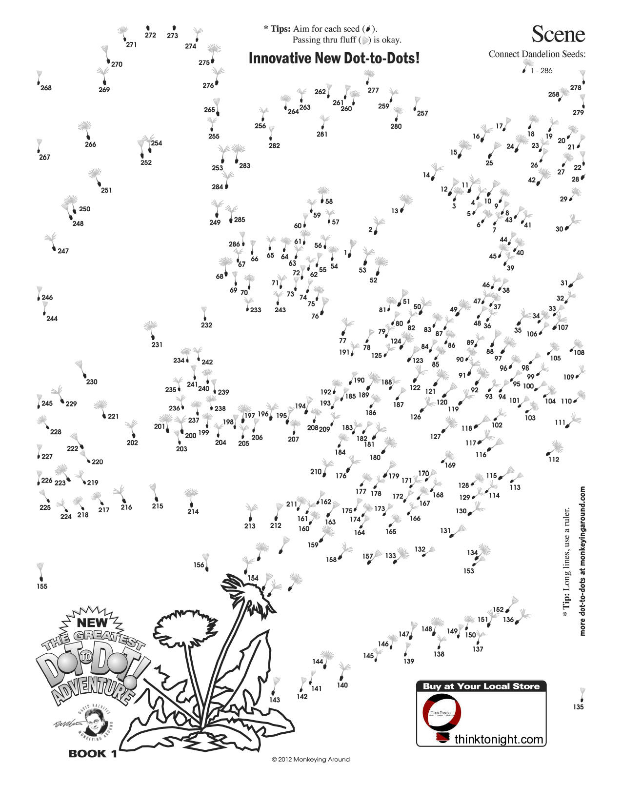 Downloadable Dot-To-Dot Puzzles with Dot To Dot Printable For Adults