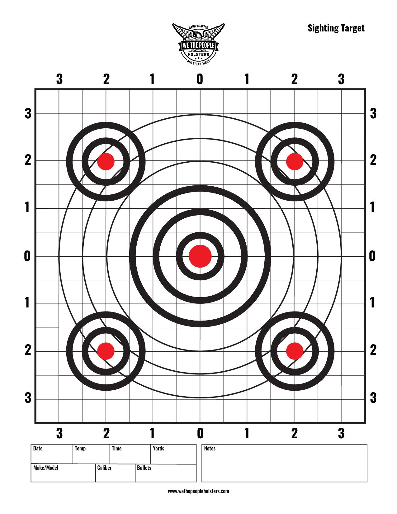 Downloadable Targets | Free Shooting Targets | Printable Targets inside Free Printable Targets For Sighting In A Rifle