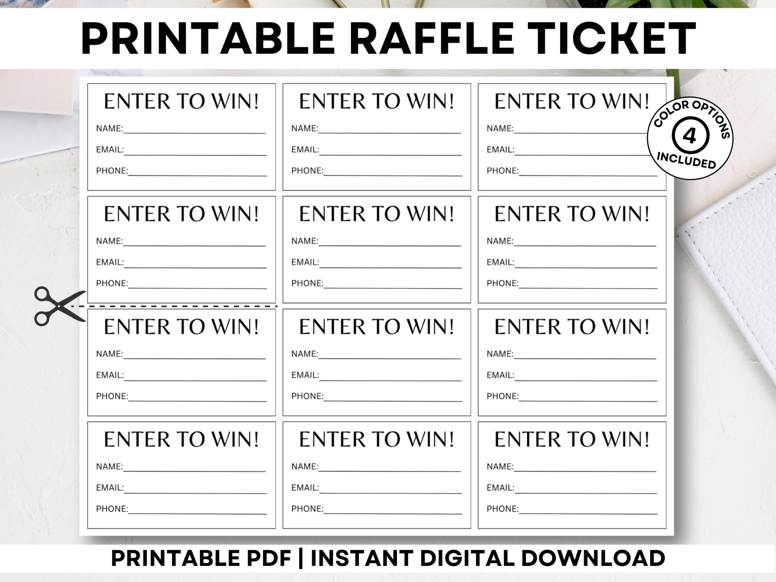 Druckbare Raffle Tickets, Geben Sie Ein, Um Tickets Zu Gewinnen for Free Printable Raffle Ticket Template