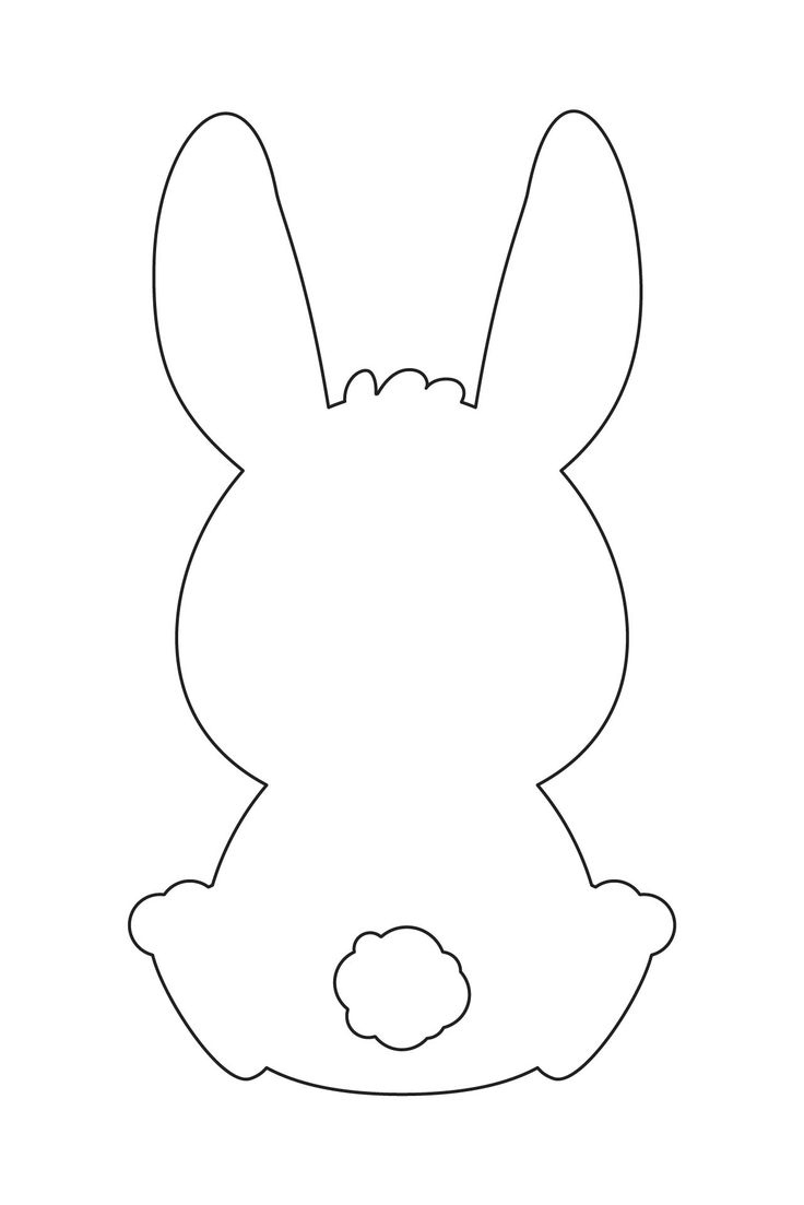 Easter Bunny Outline Template | Easter Printables Free, Easter throughout Free Printable Easter Bunny Template