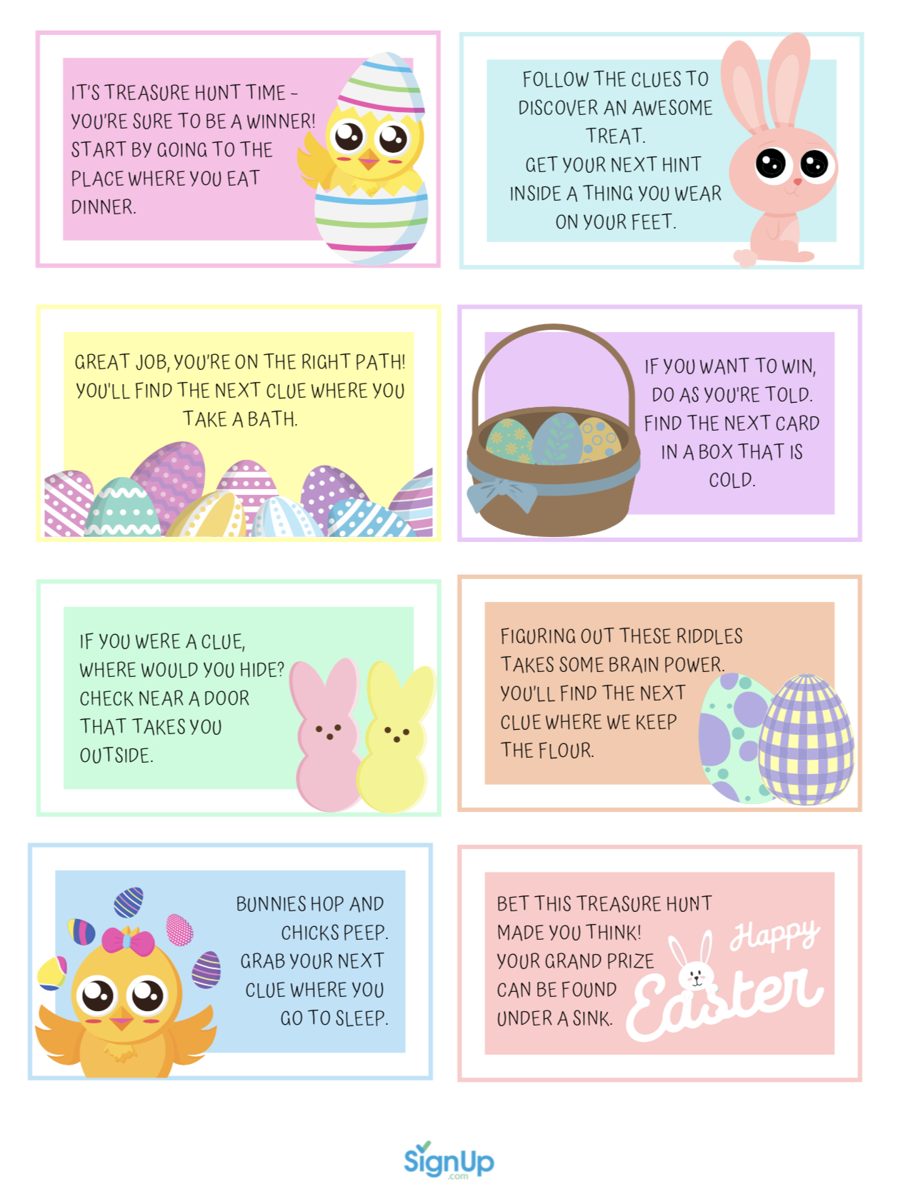 Easter Scavenger Hunt At Home | Signup pertaining to Free Easter Scavenger Hunt Printables