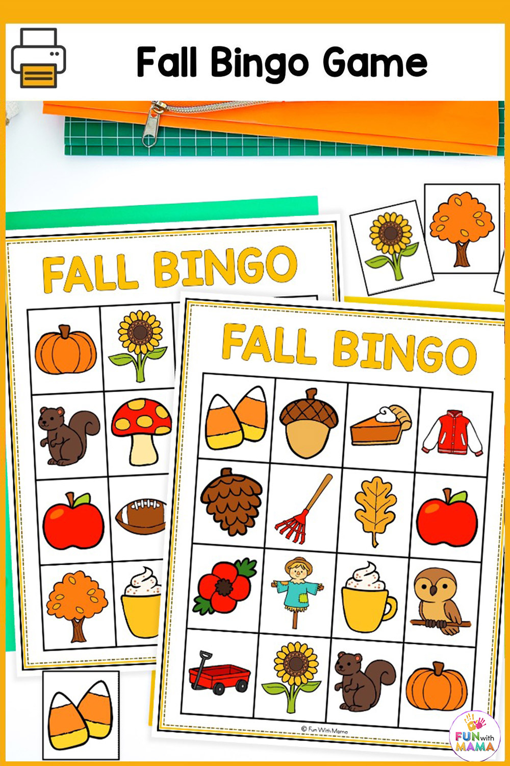 Fall Bingo - Fun With Mama regarding Free Printable Fall Bingo Cards